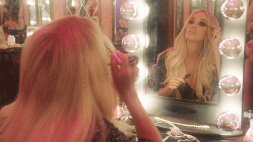Applying Makeup Carrie Underwood GIF - Applying Makeup Carrie Underwood Ghost Story Song GIFs