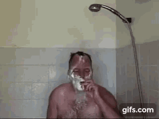Smoking Shower GIF - Smoking Shower Guy GIFs