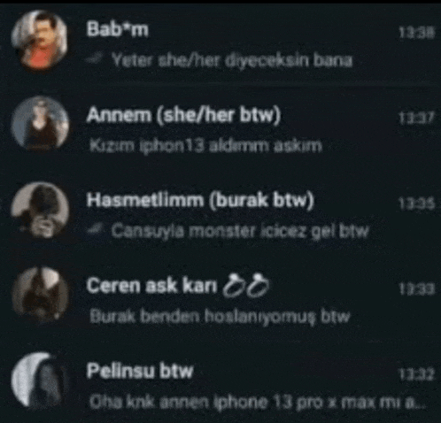 a screenshot of a text conversation between a man and woman