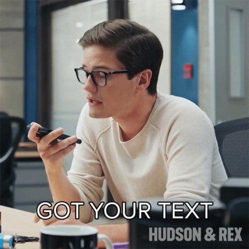 Got Your Text Jesse Mills GIF - Got Your Text Jesse Mills Hudson And Rex GIFs