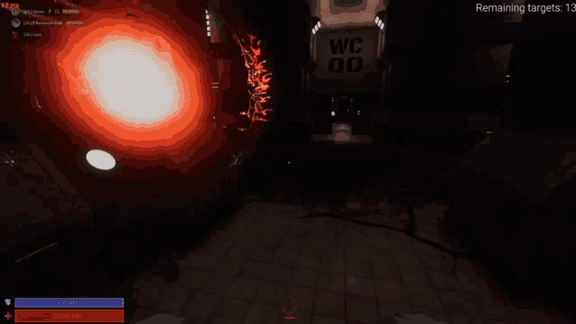 a screenshot of a video game with remaining targets of 13