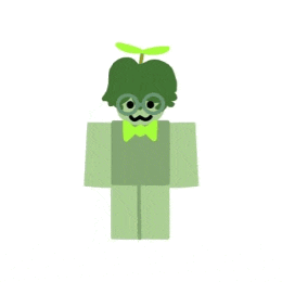 a cartoon character with green hair and a bow tie is behind bars