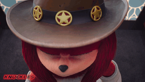 Look Up Knuckles GIF - Look Up Knuckles Cowboy GIFs
