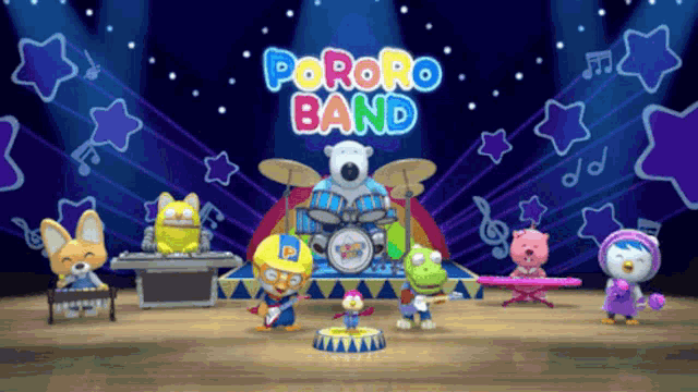 Pororo The Little Penguin Concert GIF - Pororo The Little Penguin Concert Happy GIFs