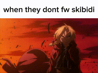 a meme with a picture of a man and the words when they dont fw skibidi .