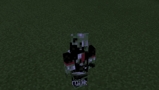 a screenshot of a video game with the word milk in the lower right corner
