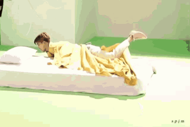 Bts Rolling Out Of Bed GIF - Bts Rolling Out Of Bed Wake Up GIFs