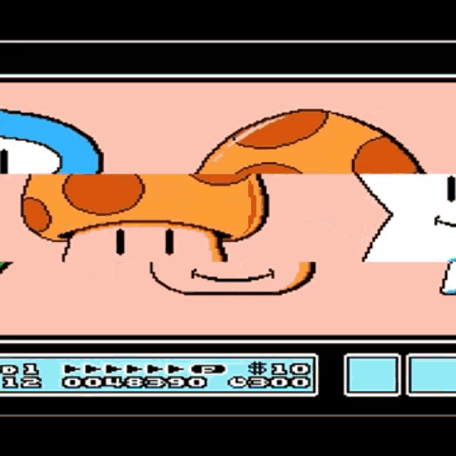 a video game screen shows a mushroom with a face on it and a price tag of $10