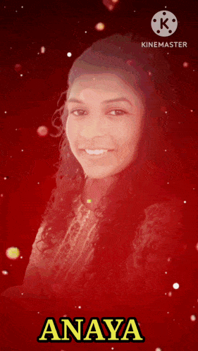 a picture of a girl with the name anaya on the bottom