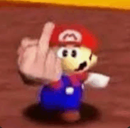 Mario F You GIF - Mario F You Middle Finger GIFs