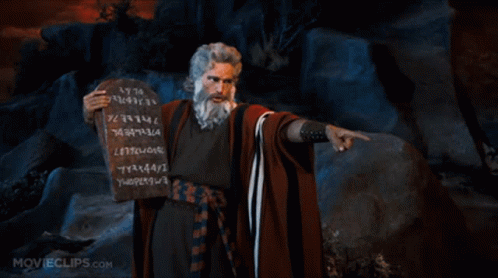 The Ten Commandments Moses GIF - The Ten Commandments Moses Point GIFs