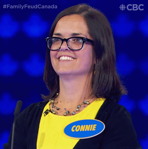 Yes Connie GIF - Yes Connie Family Feud Canada GIFs