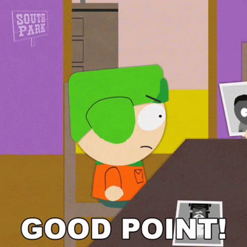 Good Point Kyle Broflovski GIF - Good Point Kyle Broflovski South Park GIFs
