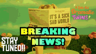 a poster that says breaking news on it