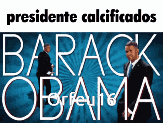 a poster for barack obama shows a man in a suit