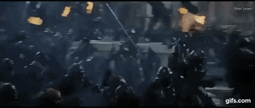 Lotr Army Battle Minas Tirith Fight GIF