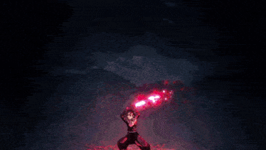 a close up of a glowing circle in the dark