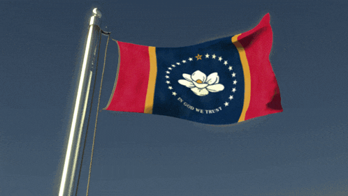 a flag with the words in god we trust written on it