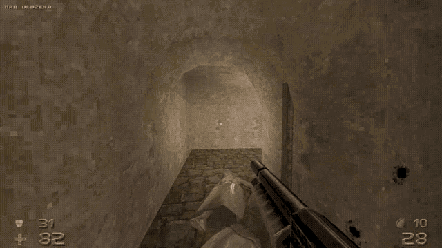a screenshot of a video game with the number 28 at the bottom of the screen