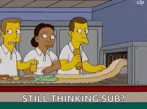 Still Thinking Sub The Simpsons GIF - Still Thinking Sub The Simpsons Subway GIFs