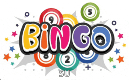 the word bingo is surrounded by bingo balls
