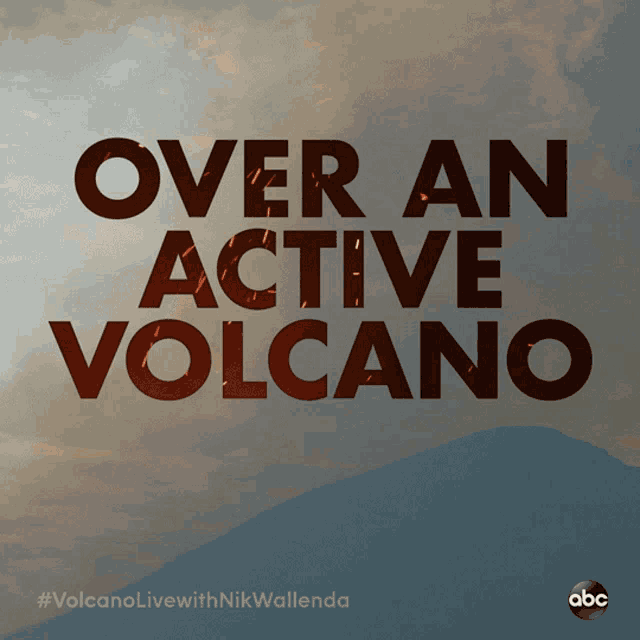 Over An Active Volcano Volcano Live With Nik Wallenda GIF - Over An Active Volcano Volcano Live With Nik Wallenda Above A Volcano GIFs