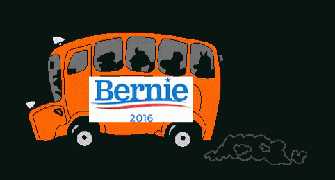 Hop On The Bernie Bus GIF - Elections GIFs