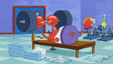 Mr Krabs Bench GIF - Mr Krabs Bench Gym GIFs