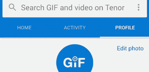 a screen shot of a search for gifs and videos on tenor