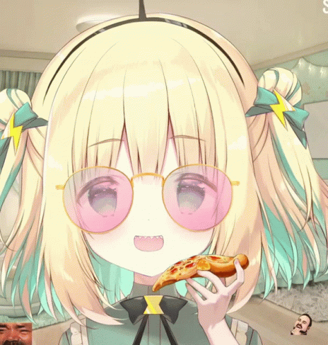 Pikamee Pizza Time GIF - Pikamee Pizza Time Eat GIFs