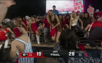 espn is showing a football game between the georgia bulldogs and the tennessee titans