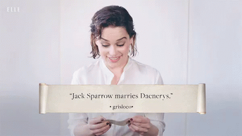 Jack Sparrow Marries Daenerys GIF - Emilia Clarke Jack Sparrow Marries Daenerys Fan Theories GIFs