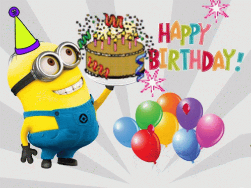 Happy Birthday Cake GIF - Happy Birthday Cake Minion GIFs