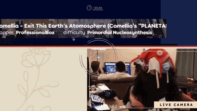 a live camera shows a group of people in a room