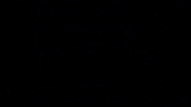 a black background with blue hexagons and lines