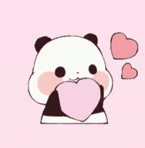Panda Hearts GIF - Panda Hearts Smiling GIFs