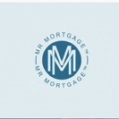 the logo for mr mortgage is a blue circle with a letter m in the middle .