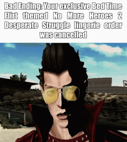 No More Heroes Lingerie GIF - No More Heroes Lingerie Bad Ending GIFs