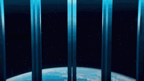 a person 's hands are reaching out towards a planet