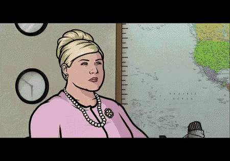 Haters GIF - Archer Pam Spoof GIFs