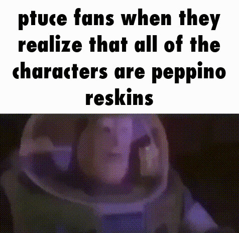 buzz lightyear says that all of the characters are peppino reskins .