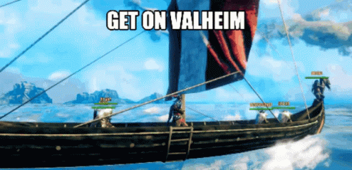Valheim Get On Valheim GIF - Valheim Get On Valheim Boot Up GIFs