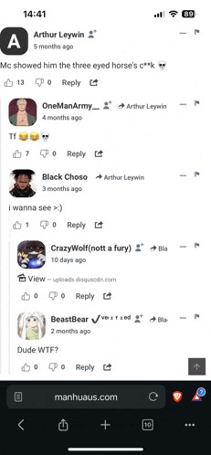 a screenshot of an arthur leywin 's facebook account