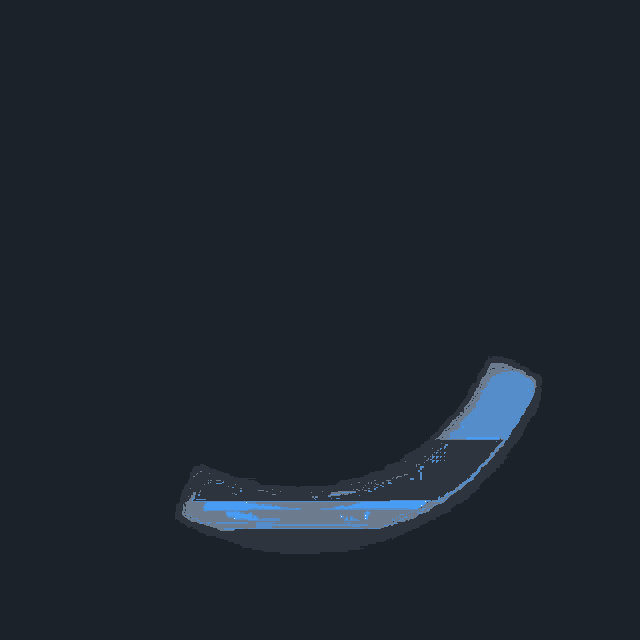 a blue letter c on a black background with a king video logo