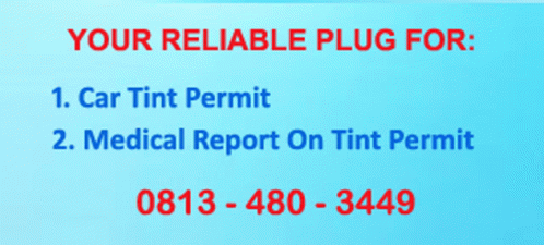 Vehicle Tint Permit GIF - Vehicle Tint Permit GIFs