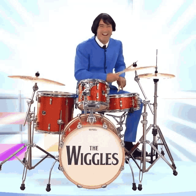 Playing Drums Anthony Wiggle GIF - Playing Drums Anthony Wiggle The Wiggles GIFs