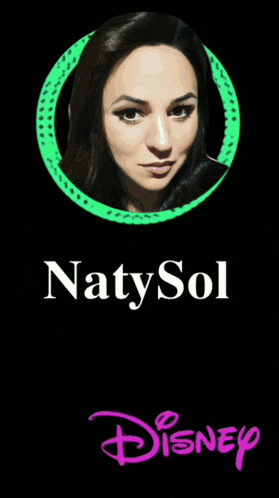 a picture of a woman with the name natysol written on it