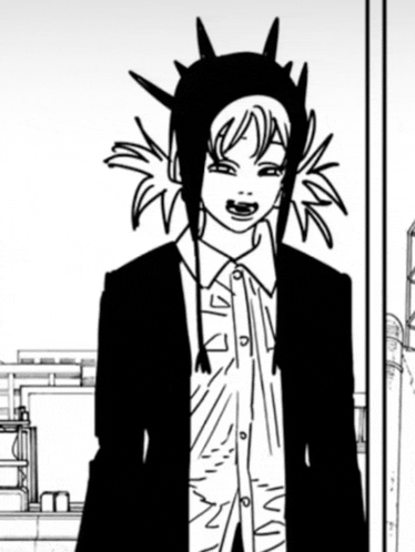 a black and white drawing of a person wearing a hat with spikes .