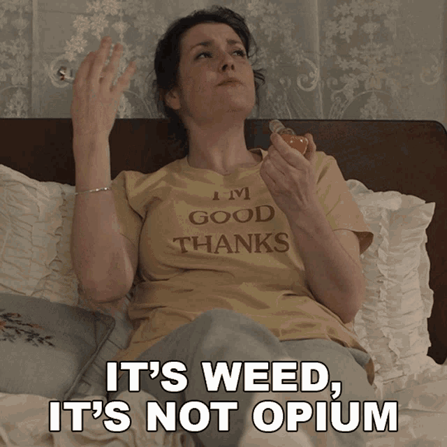Its Weed Its Not Opium Hannah GIF - Its Weed Its Not Opium Hannah Lady Of The Manor GIFs