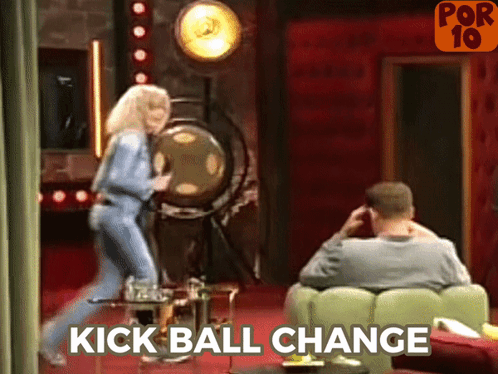 Martina Hill Kick Ball Change GIF - Martina Hill Kick Ball Change Kickball Change GIFs
